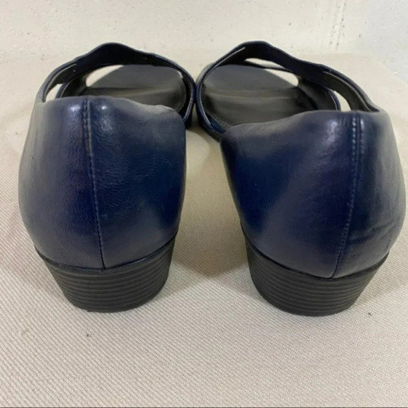 Life Stride 9W Blue open toe slip on shoes - Picture 6 of 8
